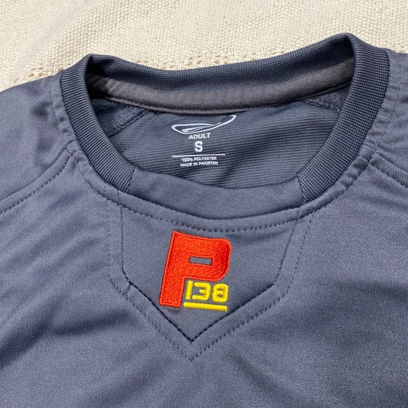 Rawlings 138 Preakness Racing Horse Logo Dugout Gray Fleece Men's Pullover Small - Picture 3 of 9